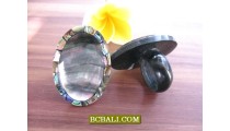 Finger Rings Seashells Abalone Organic Jewelry